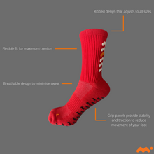 Load image into Gallery viewer, CUSTOMISED MITICO GRIP SOCK - RED
