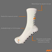 Load image into Gallery viewer, CUSTOMISED MITICO GRIP SOCK - CLASSIC WHITE
