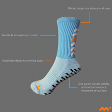 Load image into Gallery viewer, MITICO GRIP SOCK - SKY BLUE
